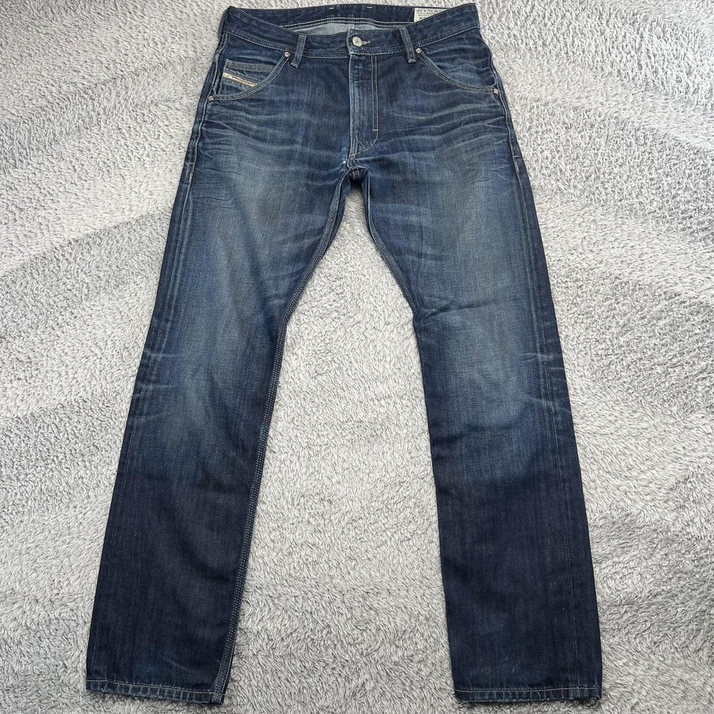Diesel Krooley Jeans Mens 31x31 Blue Tapered Regular Carrot Denim Modern Casual